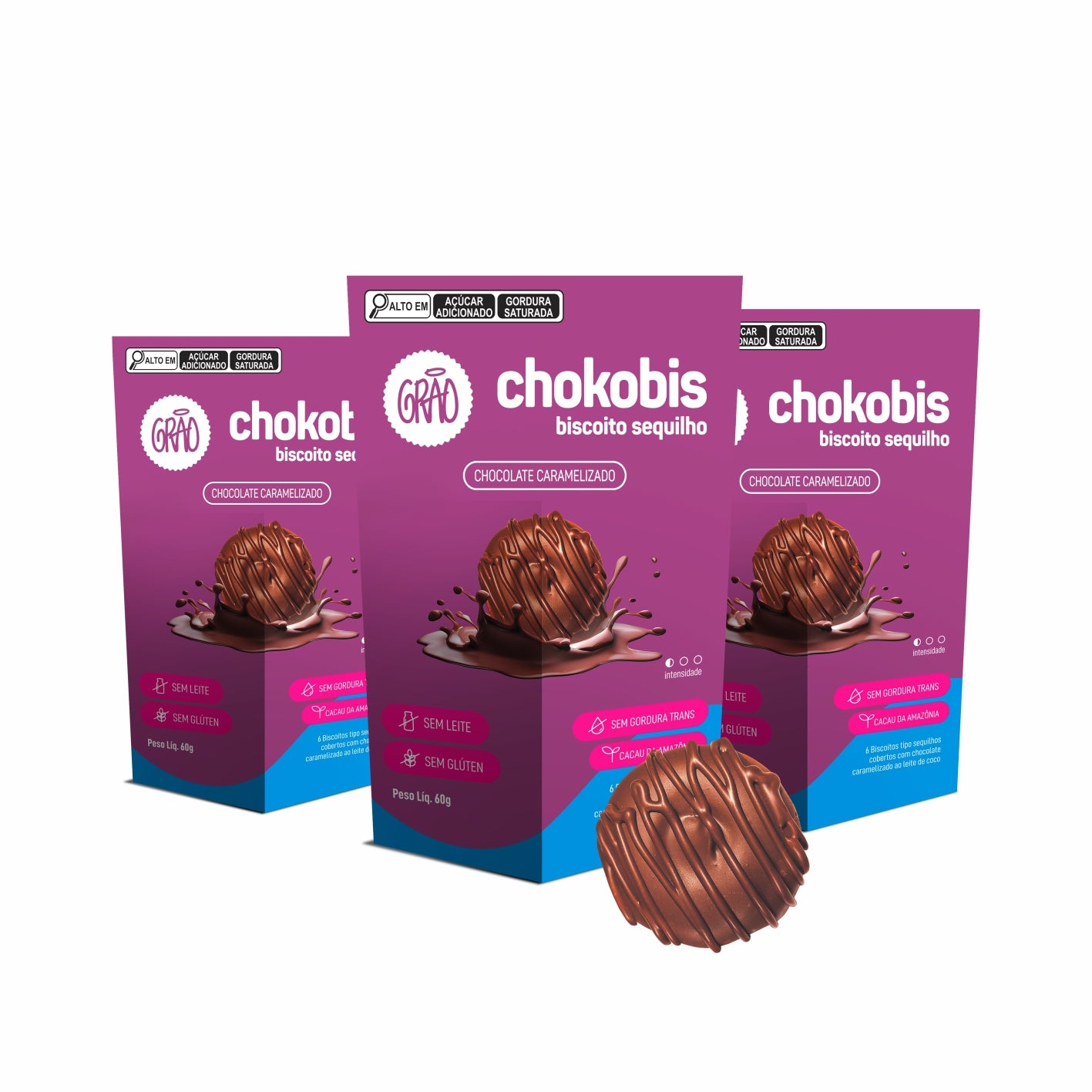 Kit 3 CHOKOBIS 60g