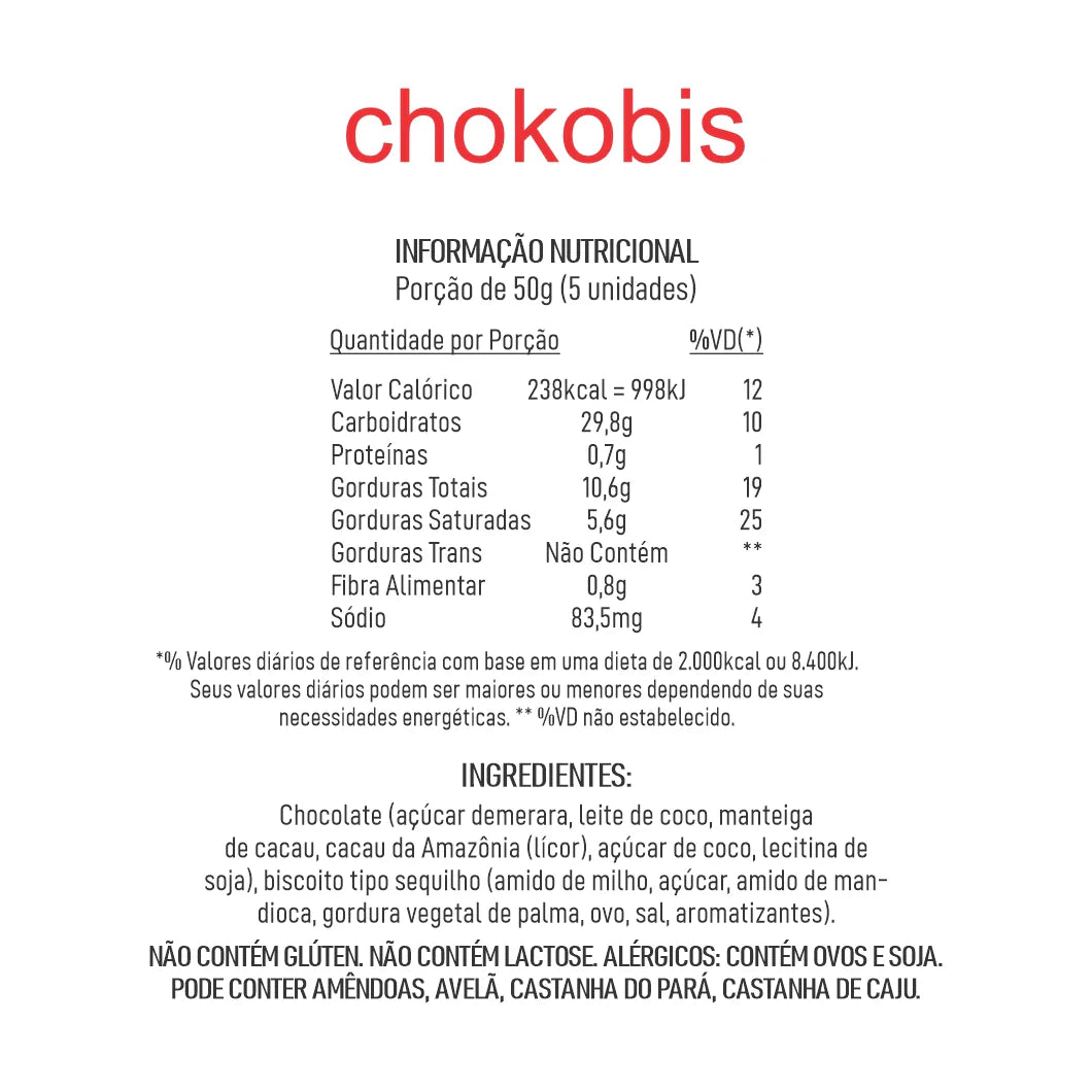 KIT C/ 2 CAIXAS DE CHOKOBIS 100g cada